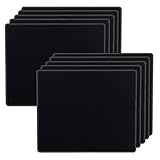 SaiTech IT 10 Pack Mouse Pad with Stitched Edges Mousepads Bulk Non-Slip Rubber Base, Waterproof Coating Mouse Pads for Computers, Laptop, Office & Home -(9.84 x 8.27 Inch) - Black