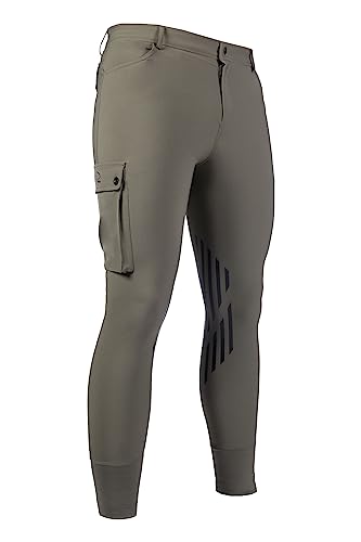 Pantalones de montar hombre HKM Cargo con grip de silicona SIL. 2