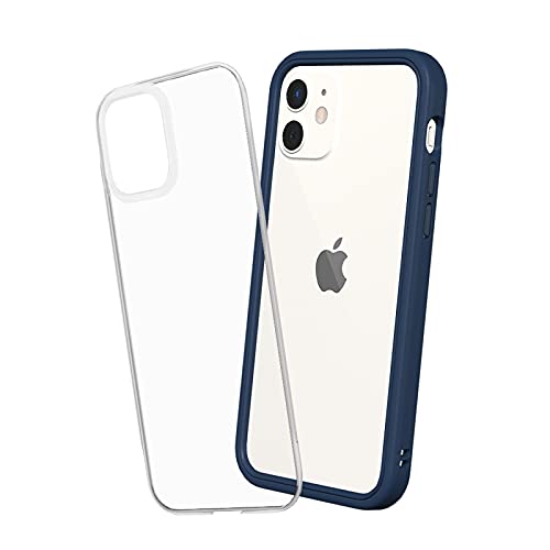 Coque absorption chocs iPhone 12 Pro RhinoShield Mod NX sans BPA bleu