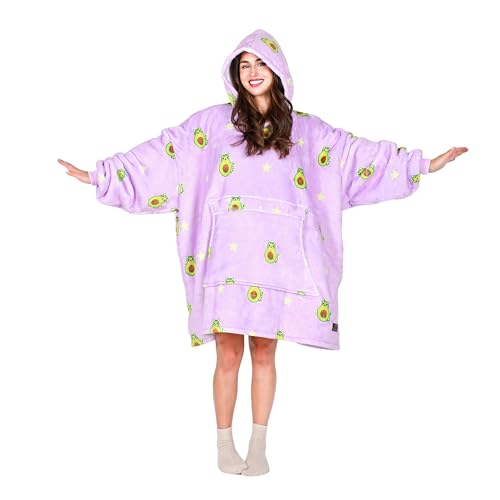 Tirrinia Oversized Sherpa Blanket Hoodie — One-Size Wearable Blanket