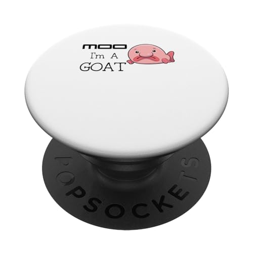 Camiseta divertida con estampado de axolotl con dibujos animados de Moo I'm A Goat PopSockets PopGrip Intercambiable