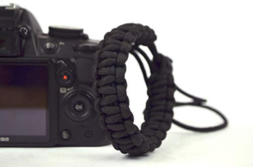 Image of Paracord Wrist Strap for robust hand grip to hold all DSLR camera /heavy gear /Binocular
