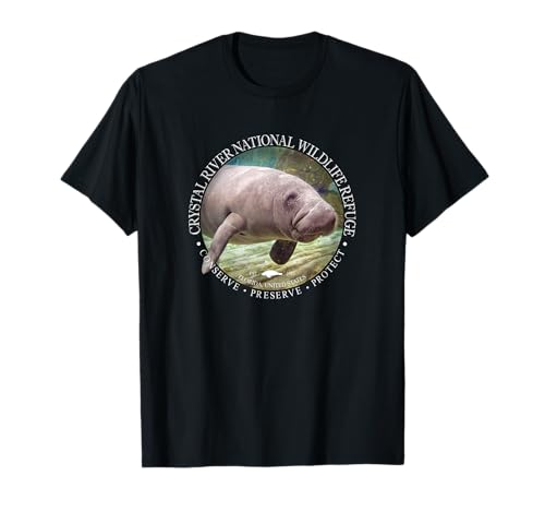 Crystal River Wildlife Refuge Manatee Sea Cow T-Shirt