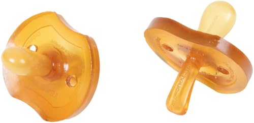 Poupy Chupete de goma para bebés, sin BPA, lavable y reutilizable, con orificios en el disco Poupy Chupete de goma para bebés, sin BPA, lavable y reutilizable, con orificios en el disco