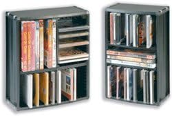 Compucessory CD/DVD Storage Tower 35 CD and 8 DVD Capacity Large ...