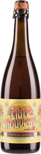 Pomologik, Cidre Nouveau 2022, 750 ml, Sidro di Mele con Note di Mela Rossa e Cannella, Aromi di Marzapane e Pompelmo, Ideale per Piatti di Carne o Vegetariani, Idea Regalo, 4,5% Vol.