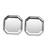 Assiettes métalliques : l'assiette à collation est facile à nettoyer après utilisation et peut être réutilisée plusieurs fois.