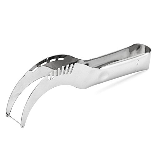Watermelon Slicer & Server – Perfect Stainless Steel Fruit Cutter and Corer – Easily Slices Cantaloupe and Melon To Scoop and Serve At Your Next Summer Party!
