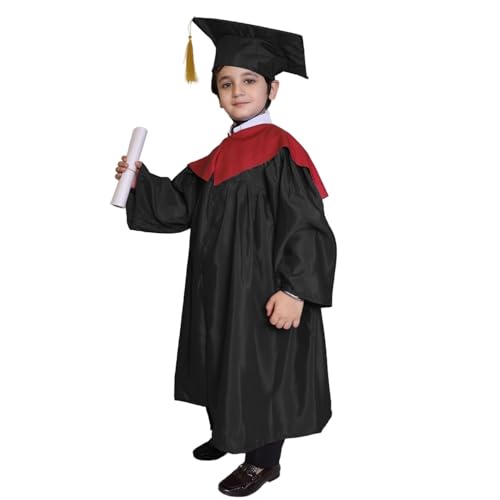 Image of Kaku Fancy Dresses Graduation Gown With Hat & Stole /Scarf | Degree Costume For Convocation Dress For Boys & Girls