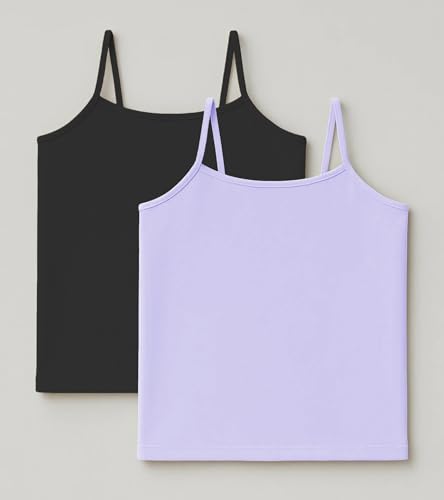 Image of Kurve Girl's Sleeveless Tank Top - Stretch Undershirts Cami Camisole, UV Protective Fabric, Rated UPF 50+ (Made in USA)