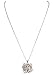 Fashion Jewelry MISASHA Celebrity Designer Camellia Charm Rhinestone Necklace (Silver)
