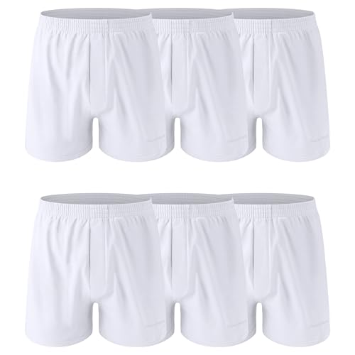 Men's Boxers Underwear, Moisture-wicking Cotton Boxers, Tagless Design with ComfortFlex Waistband, 6-Pack