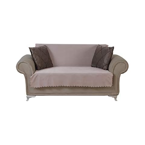 Chiara Rose Couch Covers for Dogs Sofa Cushion Slipcover 3 Seater Furniture Protectors Futon Cover, Loveseat, Diamond Camel Cover