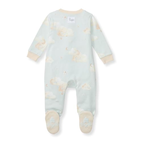 image for Burt's Bees Baby Boys' Organic Cotton Sleep and Play Footed Pajamas, O
