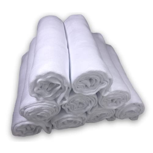 Kit com 9 Fraldas de Pano com Bainha 100% Algodão