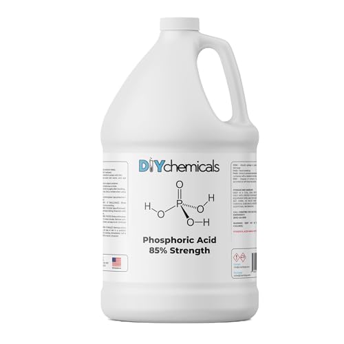 DIYChemicals Phosphoric Acid 85% Rust Remover Wood Stain Remover pH Control High Purity Orthophosphoric Acid for Metal Fertilizers - Made in USA - Half Gallon (64 fl oz)
