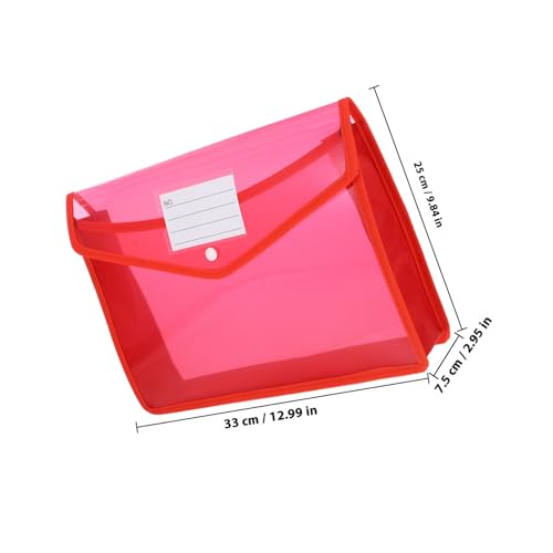 Pochettes transparentes A4 protège-documents plastique étanche à bouton