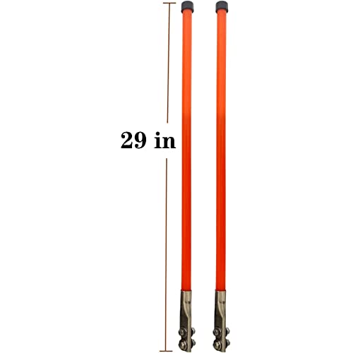 C Clink 29" Snow Plow Markers Blade Guides Orange 3/4'' Thickened Material Never Break Stainless Steel Joint Fit For Blizzard Boss Sno-Way Western Snowplows & Many More Pickup Truck Suv Utv Atv #TOP2