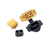 Batería de avión modelo XT60E-F de carga rápida, chapada en oro, de 30 A, con conector hembra de alta corriente, montable.