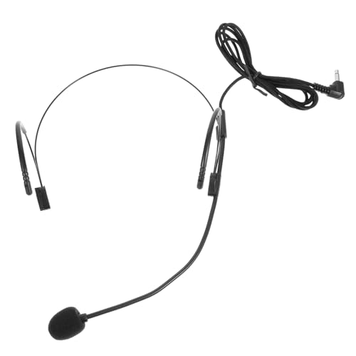 TOPBATHY Micrófono de Diadema Portátil con Cable Auricular Micrófono para Profesores Amplificador de Voz Diseño Ligero y Resistente para Presentaciones y Actuaciones