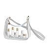 Emdvsco Sac Transparent,Sac à Main Transparent pour Femme Tote - Style Tendance avec Bandeoulière Réglable pour Travail Événements Déjeuner Festival École Concert Plage Voyage Fête #5