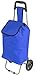 Produktbild Einkaufstrolley - 27 Liter blau - 600D Polyester - mit extra Fach - Abnehmbare & regenfeste Tasche - / Klappbarer Shopper / Einkaufsroller / Handwagen
