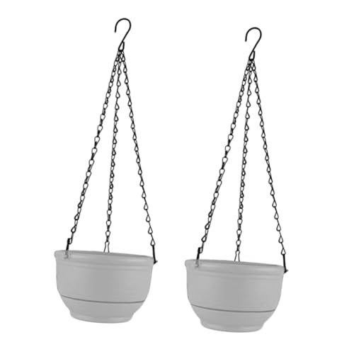 Toddmomy 2pièces Pots Suspendus Plastique avec Arrosage Automatique Jardinières Modernes pour Plantes Intérieur Et Extérieur Pot De Fleurs Chlorophytum