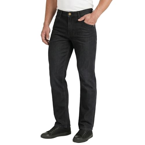 Lee Cooper LCPNT219 Jean de Travail en Denim Extensible pour Homme, Noir, 34W / 33L