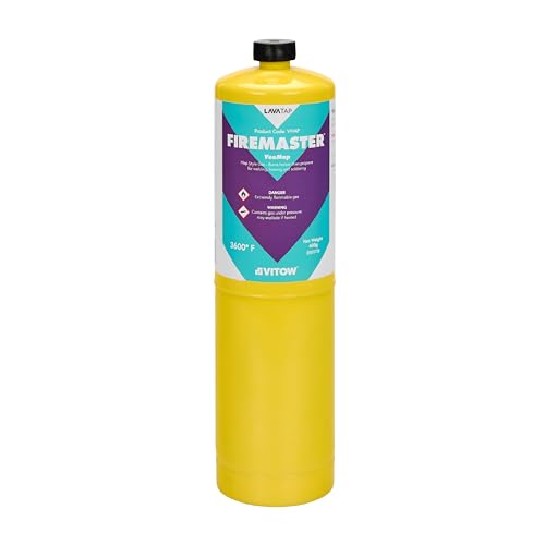 LavaTap – Firemaster MAPP Gas 400g Blow Torch Fuel for Plumbing, Brazing, Soldering, Metalwork & Heating – Hotter Than Propane – Professional Torch Gas Range