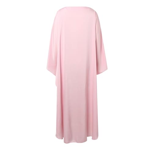 Robe musulmane manche longue ample et fluide pour mariage pudique