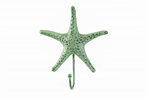 Giftcraft Set of 3 Starfish Shaped Decorative Hooks, Rack for Towels, Jackets, Hats, Metal Coat Hooks Made with Heavy Duty Cast Iron, Wall Mounted Coat Hanger, Unique Ocean Themed Home Decor - Image 5