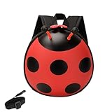 迷子防止リュックハーネス リュック ひも リード付き ミニてんとう虫子供用リュック 超かわいいバッグ ミニ てんとう虫男性と女性の赤ちゃん ランドセル 幼児 子供用 紛失防止 旅行 公園 アウトドア 学校 保育園 幼稚園 ベビー 幼児 キッズ 子供バック (レッド)