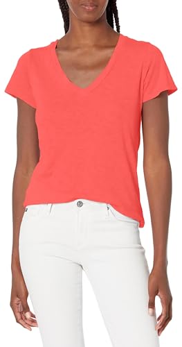 Image of Velvet by Graham & Spencer Women's Slub V-Neck Tee, Dolly, XS