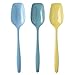 Rosti Mepal Set of 3 Melamine BPA Free Heat Resistant Large Kitchen Spoons Retro