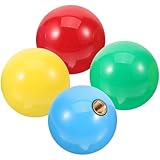 Luxshiny 4Pcs Arcade Joystick Ball Replacement: 3.8cm Game Stick Ball Head for Game Controller Joystick (Red+Yellow+Blue+Green)