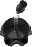 Producto de alta calidad Tapa de aluminio CNC para tanque de combustible de 70 cc, 110 cc, 125 cc, 140 cc, 150 cc, 160 cc, ATV Dirt Pit Bike (negro)