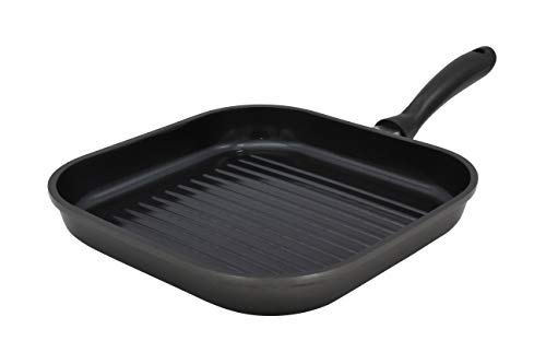 Karl Kruger 2228 P Potsdam Aluguss Series - Sartén para carne (revestimiento de cerámica, 28 cm), color negro