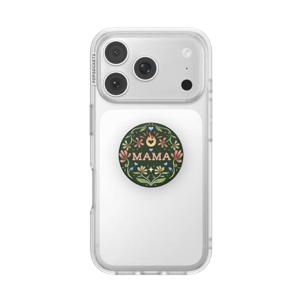Image of PopSockets PopTop, Adhesive Phone Grip with Swappable Top, Mom - Boho Mama