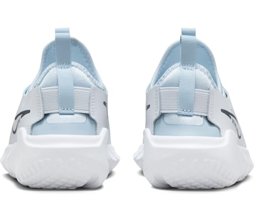 Nike Flex Runner 2 Big Kids' Road Running Shoes (DJ6038-010, Football Grey/Light Armory Blue/White) Size 4.52