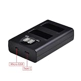 DuraPro 2Stk. LP-E5 LPE5 Akku + USB-Doppelladegerät für Canon LP-E5 und Canon EOS Rebel XS-, Rebel T1i-, Rebel XSi-, 1000D-, 500D-, 450D-, Kiss X3-, Kiss X2- und Kiss F-Kameras