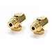 2pcs Brass In-Line Air Flow Regulator Adjustable 1/4