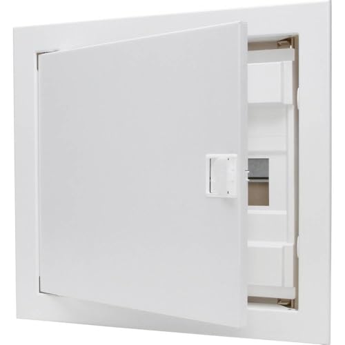 Kopp Unterputz und Hohlwand-Verteilerkasten mit Metalltür 1-reihig für 12 Pole, 1 Stück, Weiß, 340511000