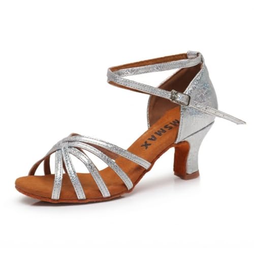 Image of MSMAX Women's Practice Ballroom Dancing Shoes Indoor Performance Latin Dance Shoes for Woman