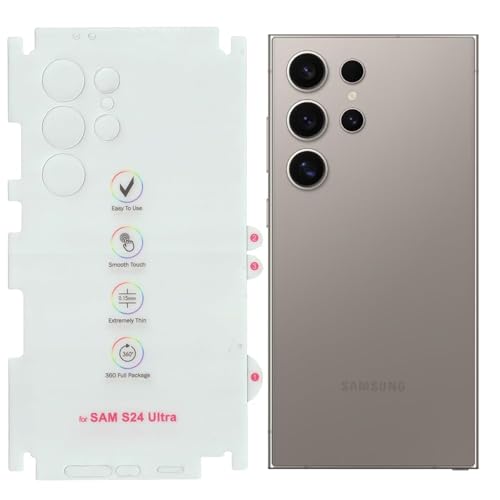 Image of TechTrendz 360 Degree Screen Protector Unbreakable Hydrogel Membrane TPU Clear Back Screen Guard Compatible with Samsung Galaxy S24 Ultra 5G (It is not Tempered Glass)
