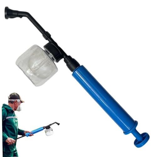 Nuelreva Duster de Tierra diatomeas, 250 ml de Polvo retráctil Polvo de Aire de Aire aplicador de de Pistola de 17-37 Pulgadas Ajustables para aplicador de Tierra de diatomeas en Interiores y exter