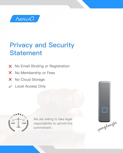 Image of NEWQ SSD 1TB Portable Fingerprint External Solid State Drive, Up to 300MB /s, Reliable Storage for Professionals, Gaming, Students, Easily Categorize and Backup Your Phone Albums to The SSD