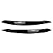 Zhisheng Headlight Lamp Eyebrow Cover Eyelid Trim Sticker Decal Glossy Black ABS For BMW X5 E70 08-13 Car