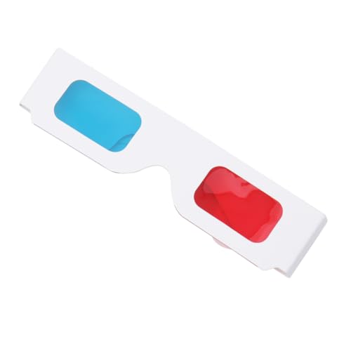 Uonlytech 10pièces Lunettes Papier Anaglyphes Lot pour Films Et Légères Et Réutilisables Design Confortable