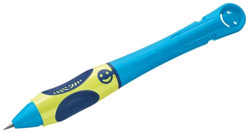 Pelikan 820509 Griffix Crayon pour droitier, bleu fluo, 1 pièce dans une boîte pliante