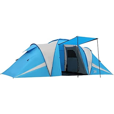 Timber Ridge Camping Tunnel Tent 4-6 Person Large Family Tent With 2 Bedroom 4 Man Tent 3000mm Waterproof With Living Area 6 Man Tents for Camping Outdoor Hiking UV Protection with Carry Bag Cover